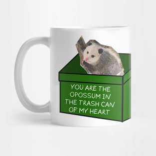 You are the opossum in the trash can of my heart Mug